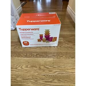 Tupperware Heritage Collection 32 Piece Food Storage 16 Containers 16 Lids NIB